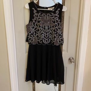 Black Formal Beaded Dress